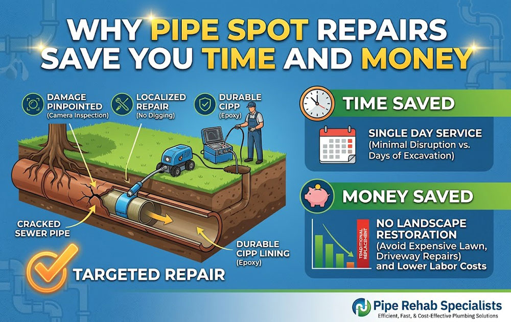 Why Pipe Spot Repairs Save You Time and Money